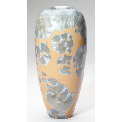 sid-oakley-crystalline-glaze-baluster-vase