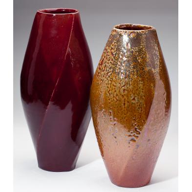 two-chris-luther-ribbed-swirl-vessels