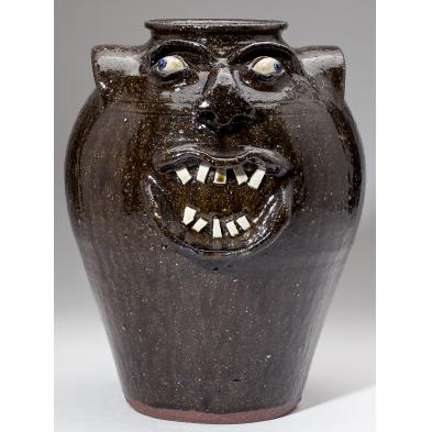 nc-folk-pottery-charles-lisk-face-jug