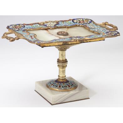 french-onyx-and-cloisonne-tazza