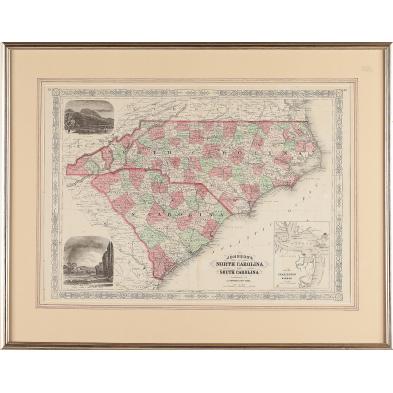 johnson-s-1865-carolinas-map