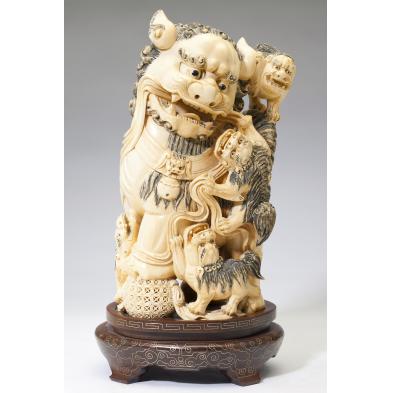 large-antique-chinese-ivory-foo-lion