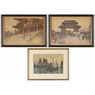 three-woodblocks-by-hiroshi-yoshida-1876-1950