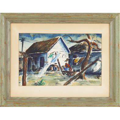 southern-school-watercolor-circa-1930