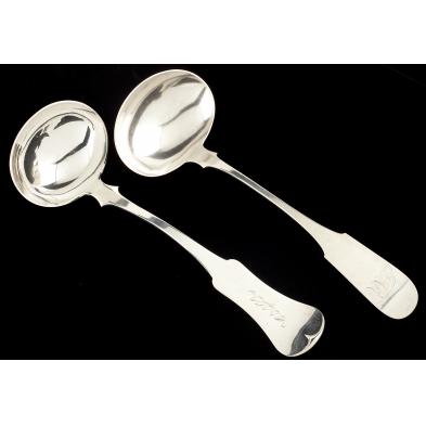 two-american-coin-silver-ladles