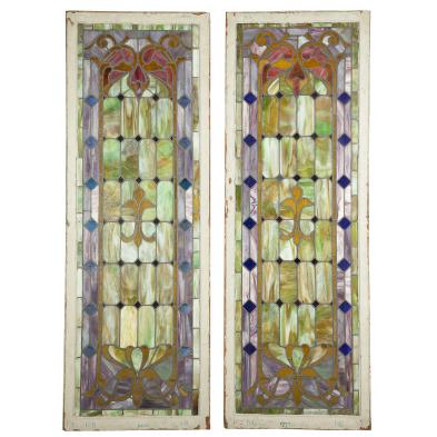 pair-of-large-art-nouveau-stained-glass-doors