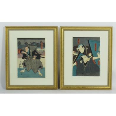 toyokuni-19th-century-two-woodblock-prints