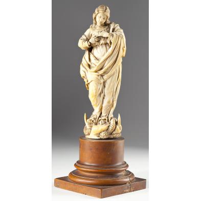 italian-renaissance-carved-ivory-madonna