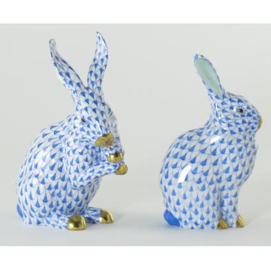 two-herend-rabbits