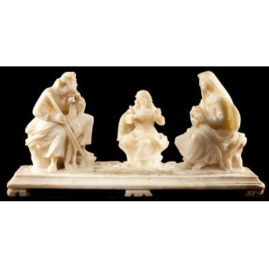 carved-alabaster-holy-family-scene