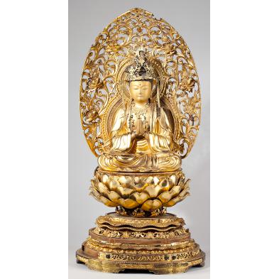 japanese-gilt-lacquered-wood-buddha