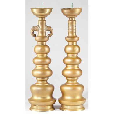 pair-of-chinese-bronze-candlesticks
