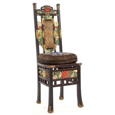 oriental-black-lacquered-side-chair