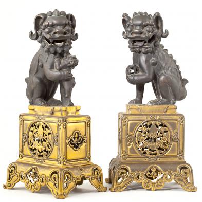 pair-of-chinese-bronze-foo-dog-statues