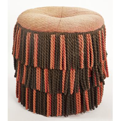 round-wood-upholstered-hassock