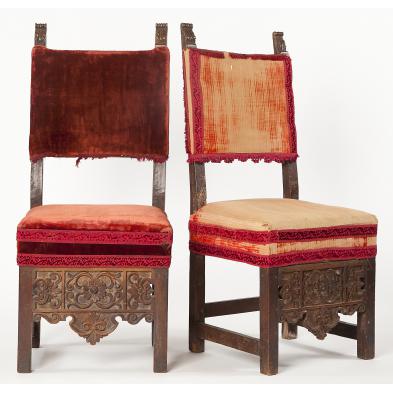 two-similar-italian-carved-side-chairs