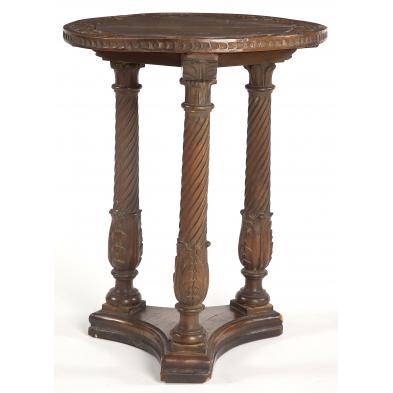 continental-carved-circular-side-table
