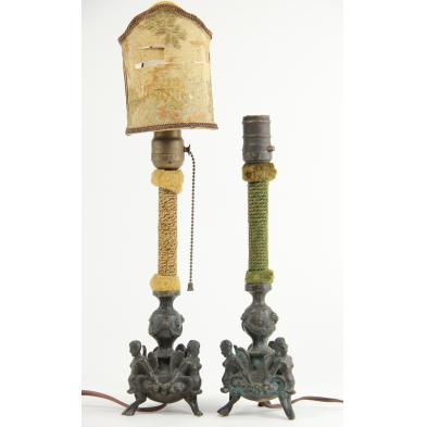 pair-of-cast-bronze-table-lamps