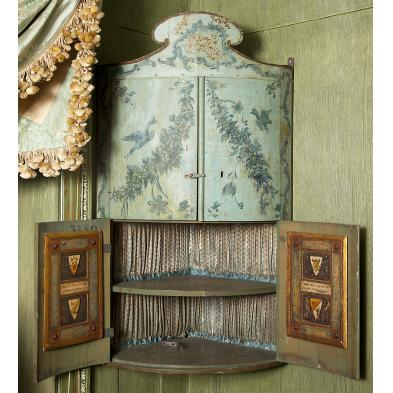 italian-provincial-painted-corner-wall-cabinet