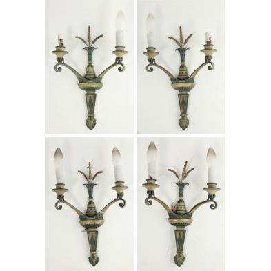 set-of-four-two-branch-form-wall-sconces