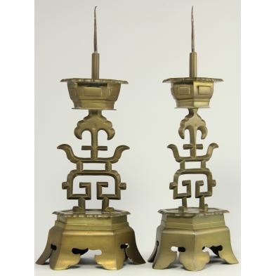 pair-of-chinese-bronze-candlesticks