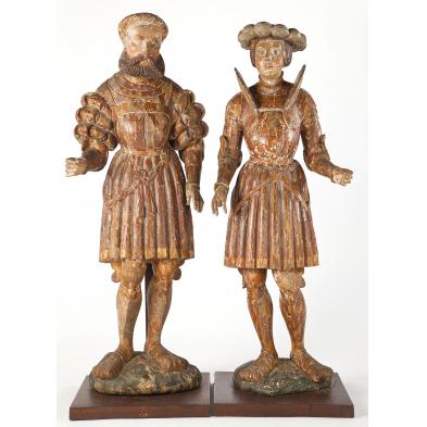 pair-of-continental-carved-court-figures