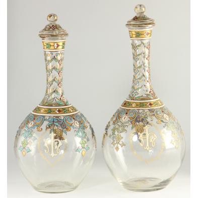 pair-of-venetian-glass-decanters