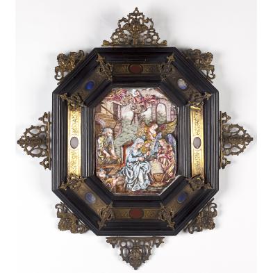 antique-capodimonte-porcelain-plaque