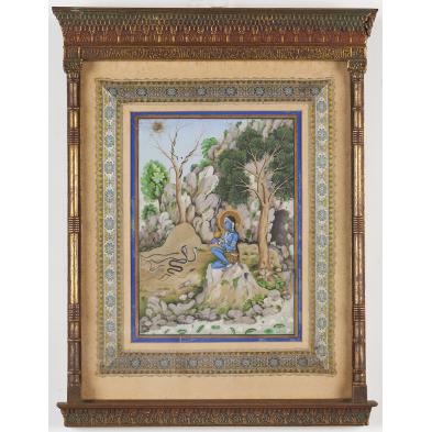 antique-indian-mughal-school-painting