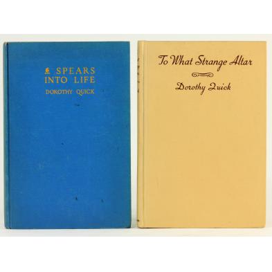 two-inscribed-volumes-of-dorothy-quick-poetry