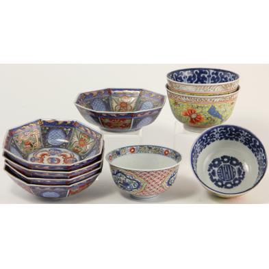 nine-japanese-porcelain-bowls