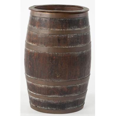 english-oak-herring-keg-planter