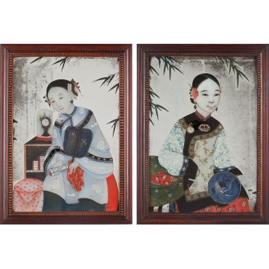 pair-of-chinese-reverse-paintings-on-mirror-glass