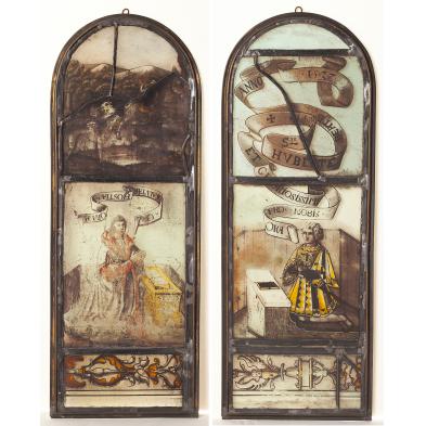 pair-of-german-stained-glass-panels