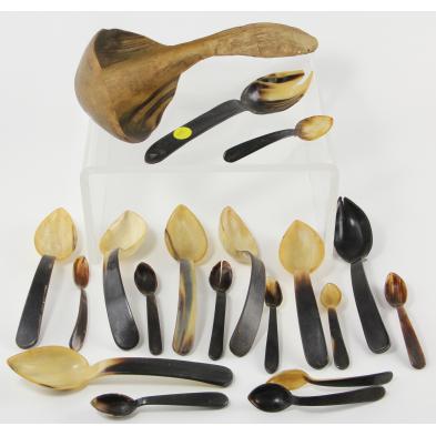 group-of-horn-spoons