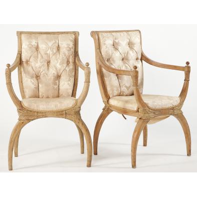 pair-of-venetian-open-armchairs