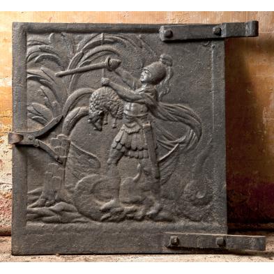 19th-century-cast-iron-oven-door