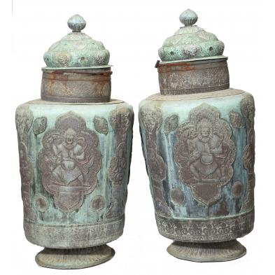pair-of-indonesian-copper-temple-jars