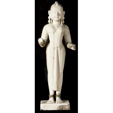 east-indian-carved-white-marble-statue
