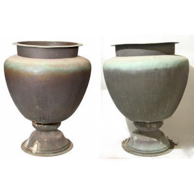 pair-of-large-copper-garden-urns