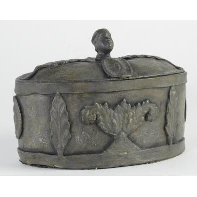 unusual-antique-lead-tea-caddy