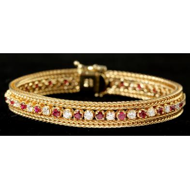 ruby-and-diamond-line-bracelet