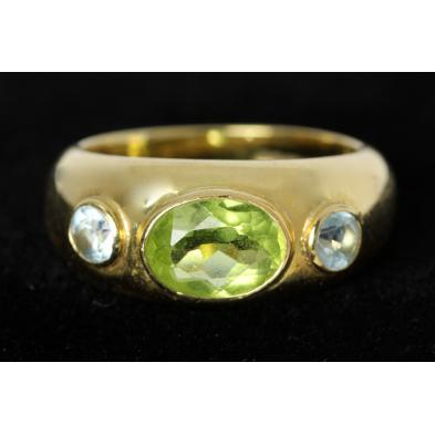 peridot-and-topaz-ring