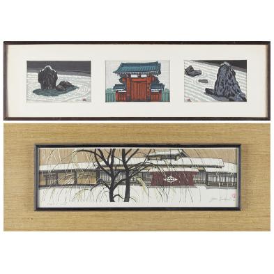 two-frames-of-japanese-woodblock-prints