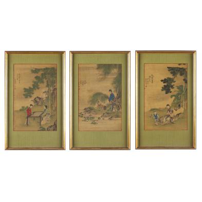 three-chinese-paintings-19th-century