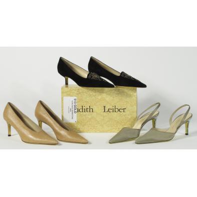 three-pairs-of-shoes-judith-leiber