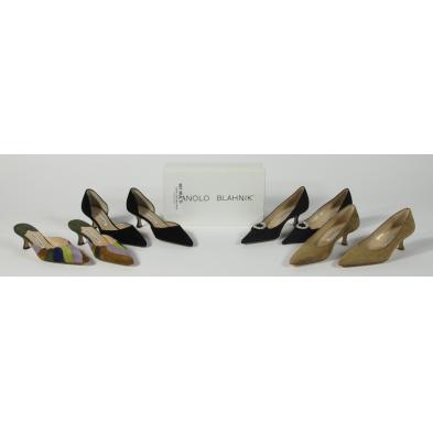 four-pairs-of-high-heels-manolo-blahnik