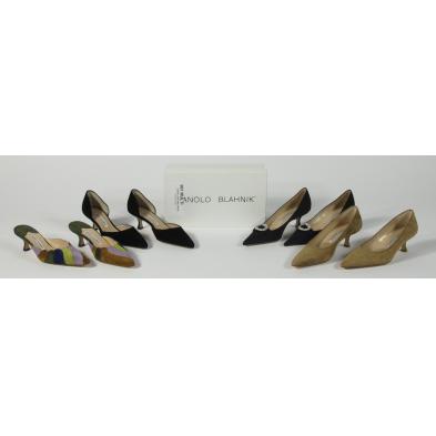 four-pairs-of-high-heels-manolo-blahnik