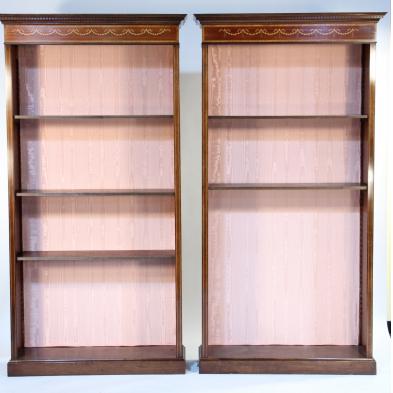 pair-of-english-tall-bookcases