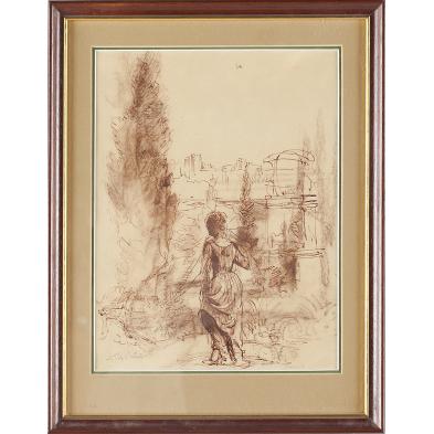 victor-tischler-1890-1951-woman-in-landscape